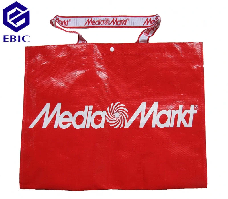 Customized PP Nonwoven Woven Recycled Pet Bottle RPET Coated Recyclable Shopping Bag